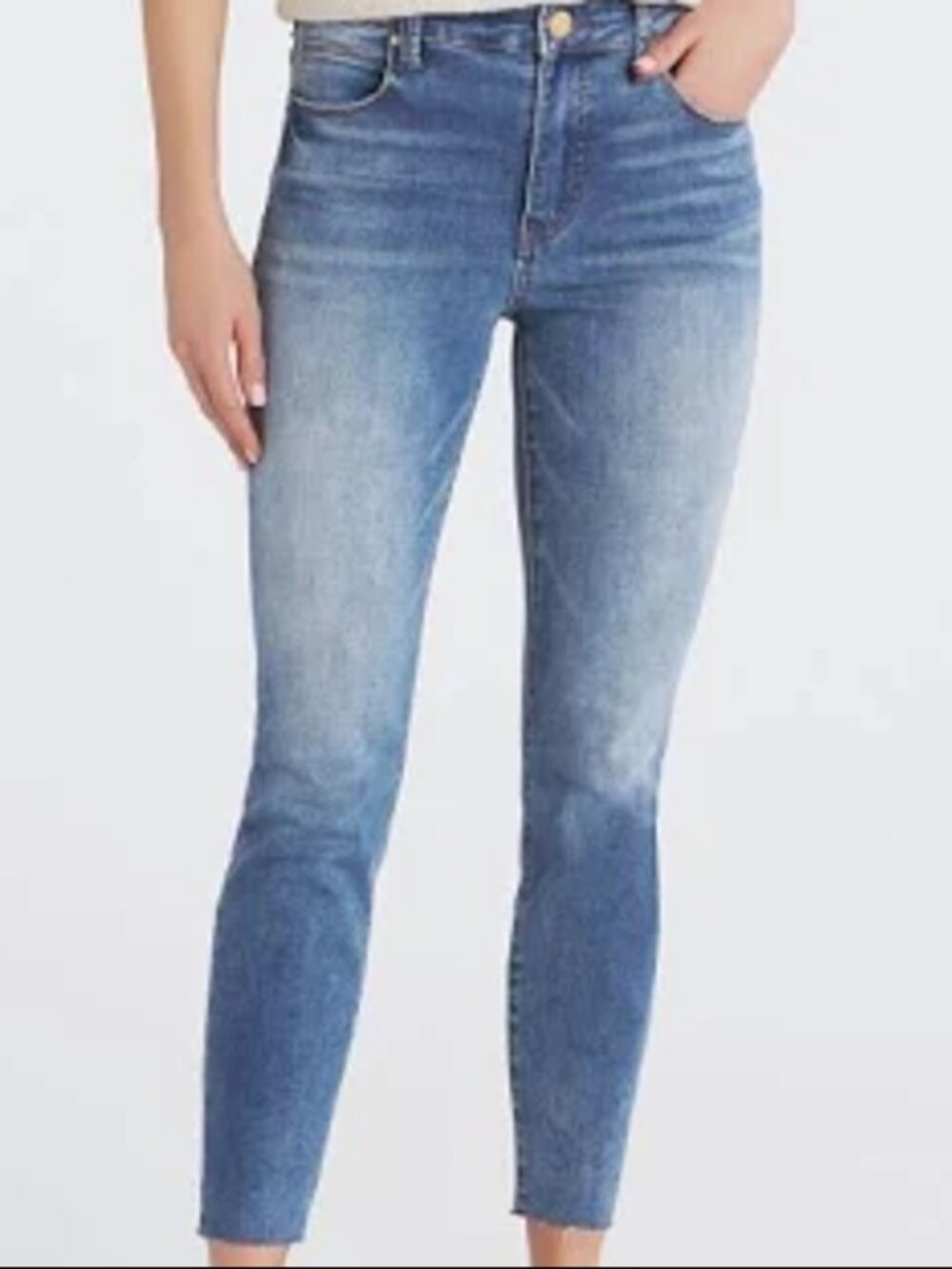 KUT from the Kloth Charlize Fab Ab Cigarette Leg Jeans High Rise Blue Size 8